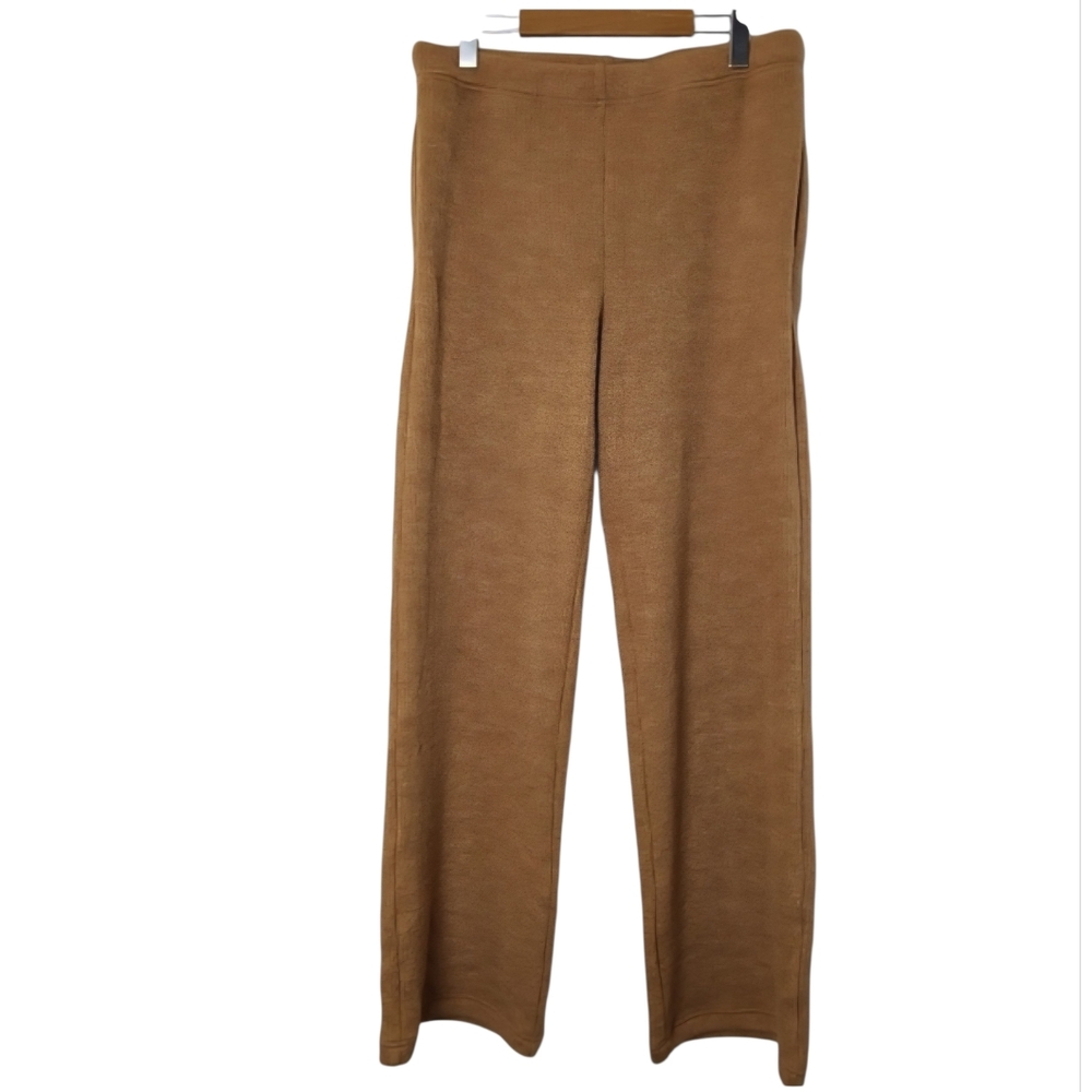 Women’s Wide Leg Knit Pants - Brown